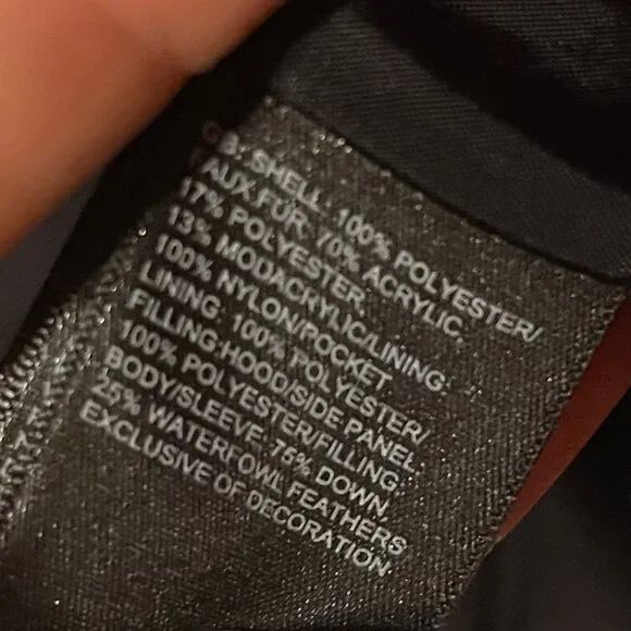 Womens The North Face Gotham 550 Goose Down Coat - Picture 5 of 6